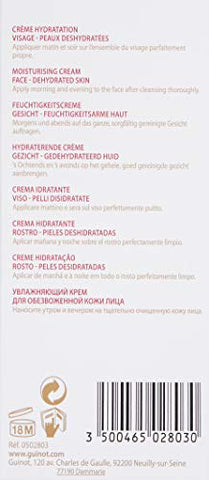 Guinot Creme Hydra Beaute – Creme Facial, 50ml, 1.7oz – Hidratação Profunda