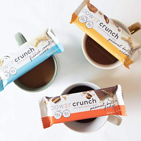 ADVENTURE BOX - Power Crunch Barras de Proteína Original, Pack com 14 Sabores Deliciosos, Snack Energético de Alta Proteína 40g (Pack com 14 Barras)
