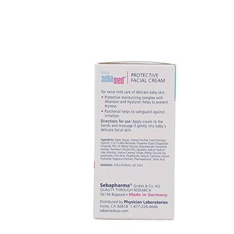 Creme Facial Protetor SEBAMED Baby Ultra Suave Hidratante para Pele Delicada (50mL)