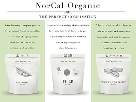 NorCal Organic - Norcal Organic Fiber – 907g | Prebióticos | Fibra Orgânica de Alta Qualidade