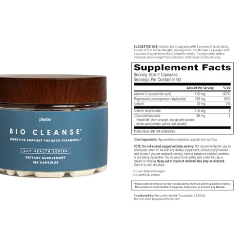 Plexus - PLEXUS® Bio Cleanse® 180 ct. – Limpeza Natural do Corpo | Detox Avançado | 180 cápsulas