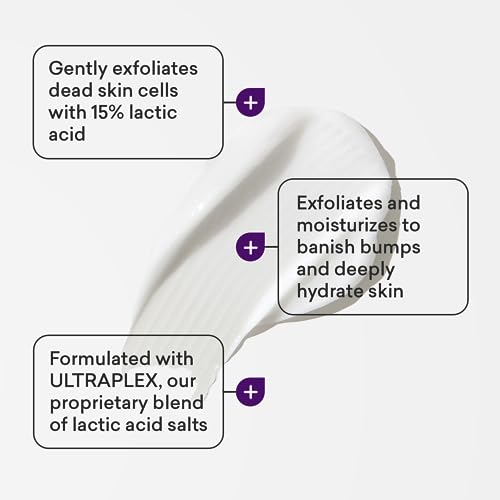 KP Bumps Be Gone – Creme Hidratante para Ceratose Pilar com 15% de Ácido Lático – Esfoliante e Hidratante para Pele Seca, Áspera e com Imperfeições – 90g - AmLactin