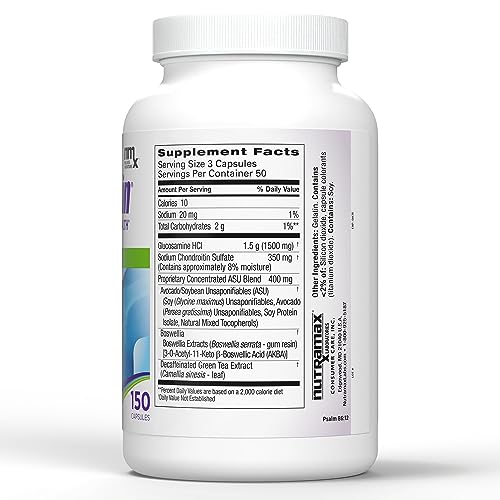 Nutramax Laboratories - Cosamin ASU Cápsulas, 150 Unidades – Fórmula Avançada para Saúde das Articulações