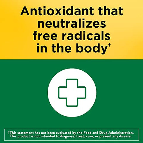 Vitamina E 450 mg (1000 UI) dl-Alpha Softgels, 60 Unidades para Suporte Antioxidante (Pacote com 3) - Nature Made