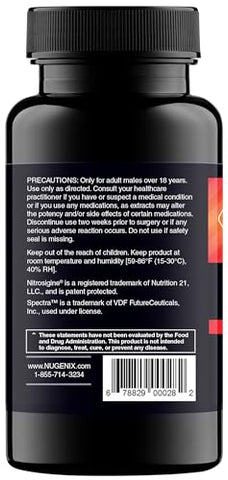 Perform – Impulsionador de Óxido Nítrico e Vitalidade para Homens – 63ct - Nugenix