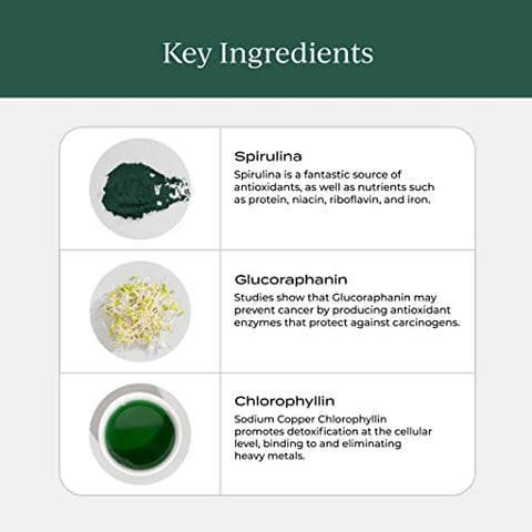 Super Greens: Suplemento com Clorofila, Spirulina, Pacotes Diários de Superfood Vegano para Saúde Digestiva, Desintoxicação, Energia e Suporte Imunológico, Sabor Limão Citrus, 15g - CYMBIOTIKA