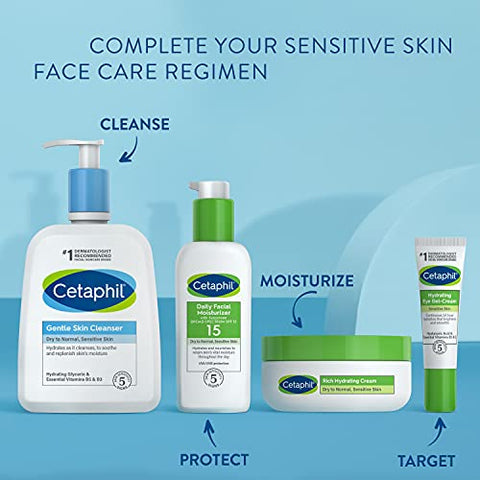Creme Hidratante Noturno Rico para o Rosto, com Ácido Hialurônico, 50ml, Hidratante para Pele Seca a Muito Seca, Sem Fragrância Adicionada (Embalagem Pode Variar) - Cetaphil