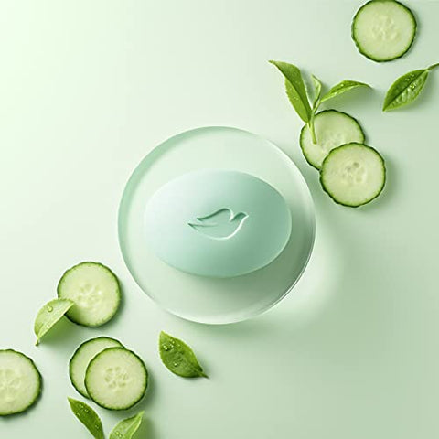 Sabonete em Barra Dove Cuidado da Pele Para uma Pele Mais Suave Pepino e Chá Verde Mais Hidratante Que Sabonete em Barra 106g, 14 Barras