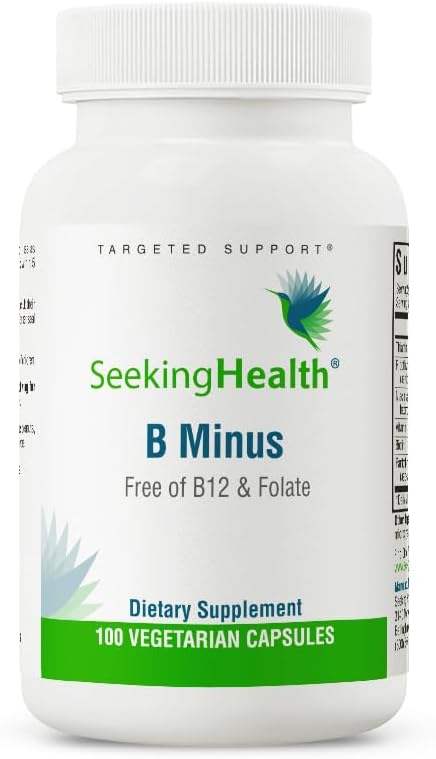 B-Minus – Suplemento Vitamínico Complexo com Biotina | 60 cápsulas | Marca Seeking Health - Seeking Health