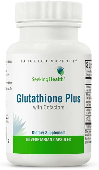 Glutationa Plus Ótimo, 100 mg S-acetil-L Glutationa com Cofatores, Suporte Imunológico e de Desintoxicação, Saúde do Fígado, Suporte Antioxidante e contra Radicais Livres, 100 g - Seeking Health