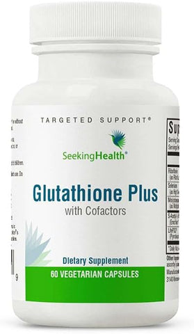 Glutationa Plus Ótimo, 100 mg S-acetil-L Glutationa com Cofatores, Suporte Imunológico e de Desintoxicação, Saúde do Fígado, Suporte Antioxidante e contra Radicais Livres, 100 g - Seeking Health