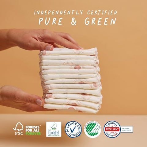 JOONYA - Fraldas Joonya Baby, Tamanho 4 L (7-14 kg) – 1 Pacote com 25 – Nova Linha – Não Tóxicas, Eco-Friendly, Ultrafinas, Uso Noturno – Fabricadas na Dinamarca
