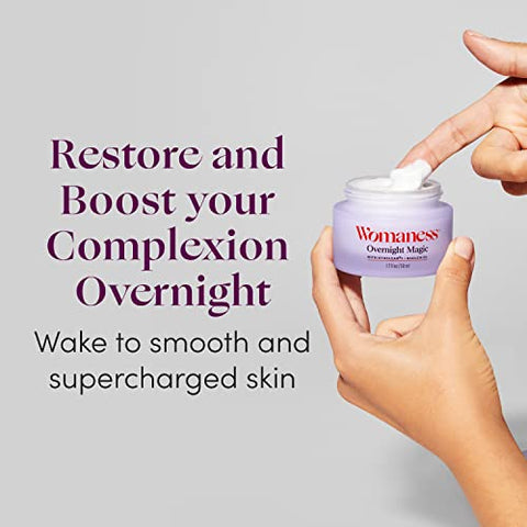 Creme Facial Noturno Womaness Overnight Magic – Antienvelhecimento