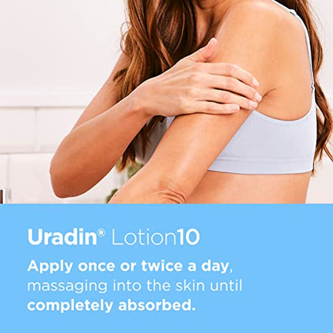 Loção Corporal ISDIN Uradin10, Hidratação Intensa 24 Horas, 10%% Ureia, Absorção Rápida, Testada Dermatologicamente, 400ml