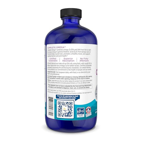 Complete Omega – Sabor Limão – 473 ml – 1270 mg Ômega-3 – EPA - Nordic Naturals