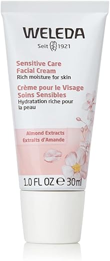 Creme Facial Sensível, 30ml, Sem Fragrância, Hidratante Vegetal com Óleo de Amêndoas Doces - Weleda