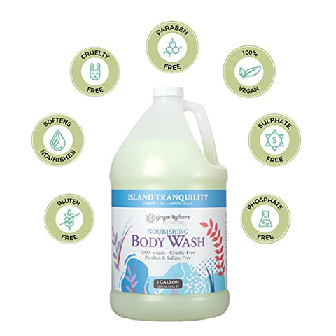 Botanicals – Sabonete Líquido Nutritivo, Ilha Tranquilidade, 100% Vegano – 250ml - Ginger Lily Farms