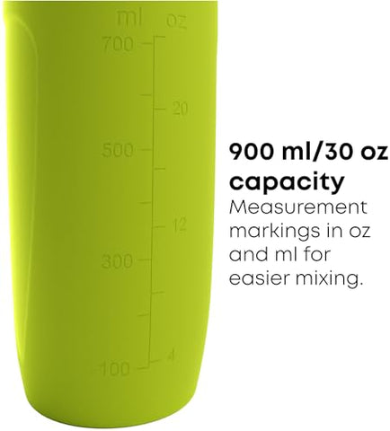 TMNT Reforce Garrafa de Shake de Proteína em Aço Inoxidável 900 ml | 30 oz – Tampa de Rosca à Prova de Vazamentos – Livre de BPA – Unissex – Não Isolada – Verde Claro - Smartshake