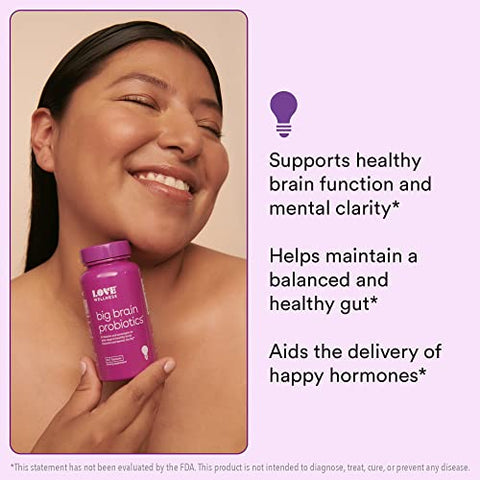 Nootrópicos Suporte Cerebral, Probióticos Big Brain | Função Cerebral, Concentração, Saúde Cognitiva - Love Wellness