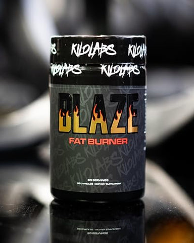 KILO LABS - Blaze Nootropic, Queimador de Gordura Termogênico | Energia Sem Queda | Suplemento para Perda de Peso | Supressor de Apetite | Energia Limpa Sem Queda | Cápsula, 60 Unidades