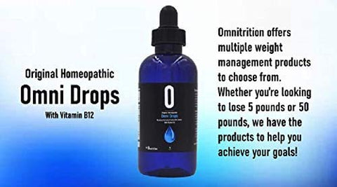 Omnitrition - Omni Drops Diet – Gotas com Vitamina B12 – 120 ml + Guia de Programa