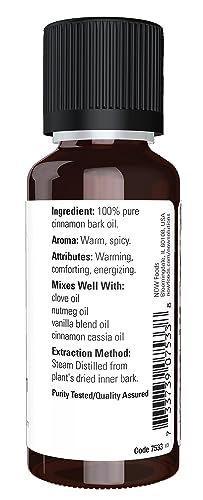 NOW Foods - Óleo Essencial de Canela Now Foods, 30 ml (30g)