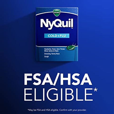 NyQuil Alívio Líquido para Gripe e Resfriado, Poderoso Alívio Noturno para Dor de Cabeça, Febre, Dor de Garganta, Dores Leves, Espirros, Coriza e - Vicks