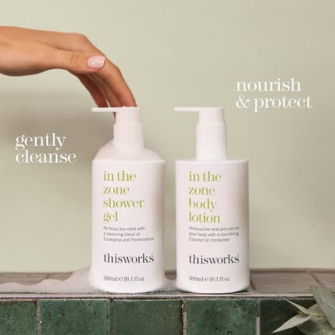 Gel de Banho In The Zone: Reencontre o Foco com Eucalipto e Patchouli – 250ml - THISWORKS