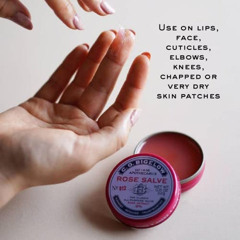 C. O. Bigelow - C.O. Bigelow Bálsamo Labial em Lata, Pack com 3 Unidades de Salva-Rosas para Lábios Ressecados  C.O. Bigelow