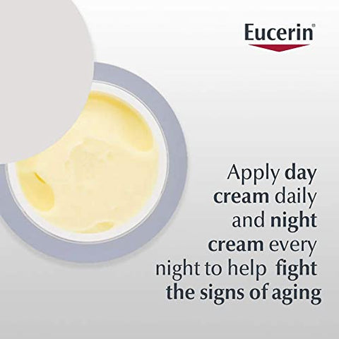 Q10 Creme Facial Anti Rugas, Pacote com Creme Diurno e Creme Noturno para o Rosto, 50ml (Pack com 2 unidades) - Eucerin