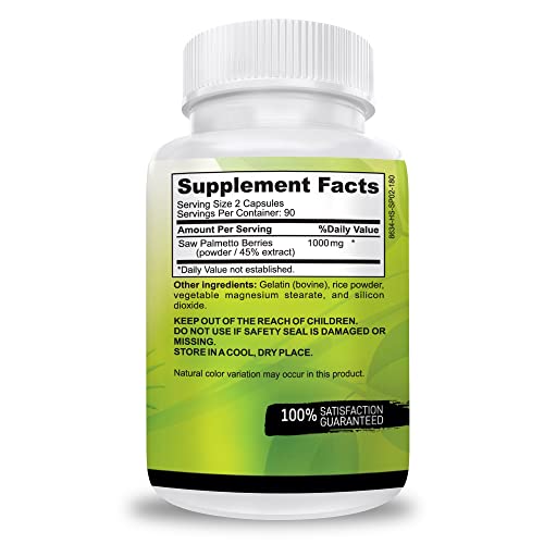 DR. MARTIN'S NUTRITION - Saw Palmetto USA Grown | 180 Cápsulas Saúde Próstata | Crescimento Capilar para Homens