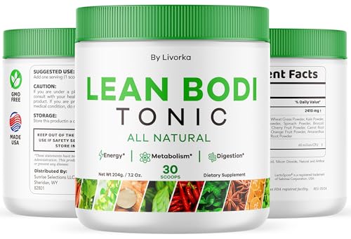 LIVORKA - Lean Body Tonic Powder – Fórmula Avançada, Natural, 60g