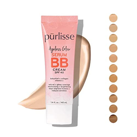 Ageless Glow Serum BB Cream SPF 40 | Full – Creme BB com FPS 40 para um brilho eterno | pūrlisse - pūrlisse
