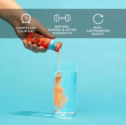 Hydrate: Pó de Eletrólitos para Hidratação Individual, Sabor Laranja Sanguínea, 30 Pacotes – Sem Adoçantes, Cores ou Preenchedores Artificiais - HYDRANT