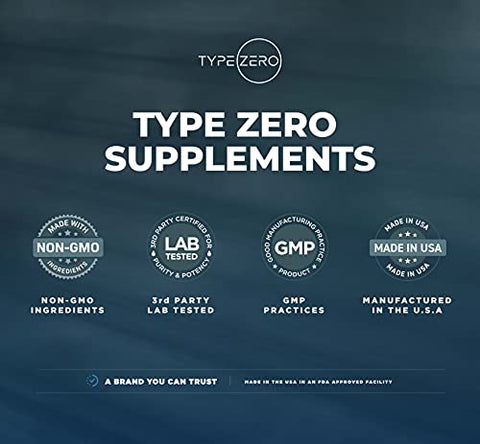 L Glutamine em Pó 5000mg – Suplemento para Saúde Intestinal – Suporte para Revestimento Gastrointestinal – Embalagem de 6 Meses - Type Zero