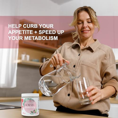 Strong + Sexy Fit - Strong Sexy Fit: Suplemento para Saúde, Controle de Apetite e Metabolismo, Bebida em Pó sem Cafeína para Mulheres, Sabor Guava, 100g