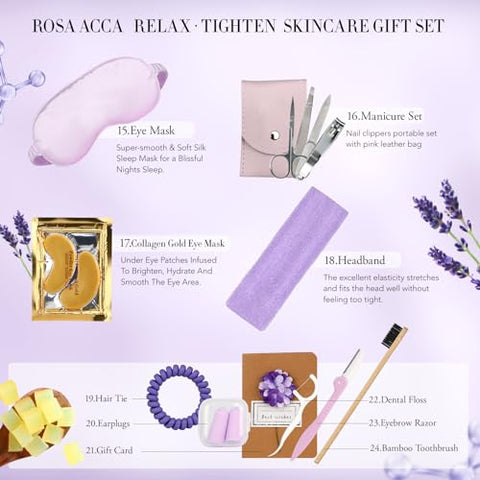 RA ROSA ACCA - Conjunto de Cuidados para a Pele Facial  – Cuidados Faciais – 100% Natural – Hidratante – Antienvelhecimento – 5 Produtos – 200ml