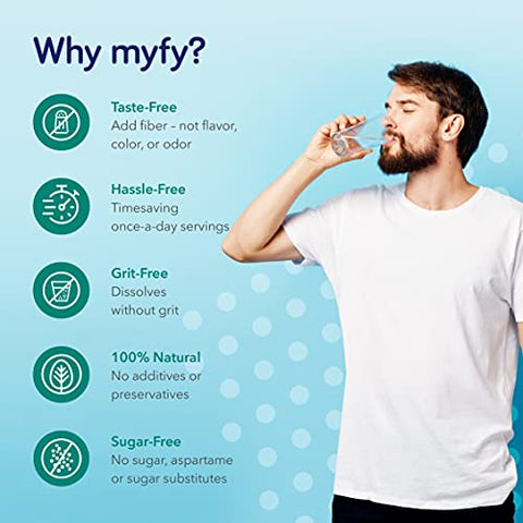 Pó de Fibra Prebiótica Natural – Apoio Digestivo Diário para a Saúde Intestinal – Solúvel e Transparente – Marca MyFy - MyFy