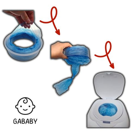 GABABY - Refil para Lixeira de Fraldas com Fragrância de Lavanda Compatível com Diaper Genie e Munchkin Pails (Pacote com 4) 1280 Unidades Anéis Absorventes de Odor para Fraldas de Recém-Nascidos Descarte de Sacos Redondos