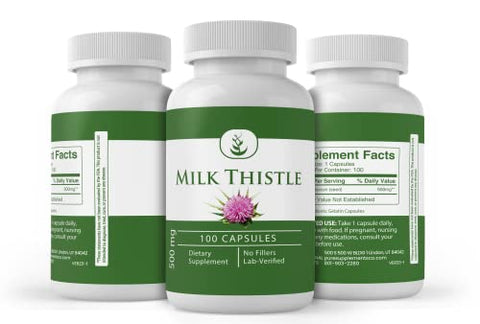 PURE ORIGINAL INGREDIENTS - Milk Thistle Puro Original (100 Cápsulas) Sem Preenchedores de Magnésio ou Arroz, Sempre Puro, Verificado em Laboratório – Ingredientes Originais de Alta Qualidade