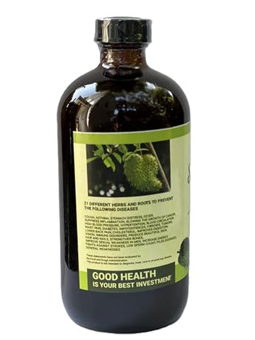 Bitters de Graviola, Remédio Natural para Limpeza do Cólon, 16 oz (473 ml) - Mandingo