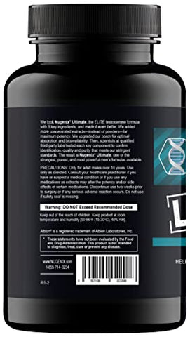 Ultimate – Booster de Testosterona, 120 comprimidos | Marca Nugenix - Nugenix