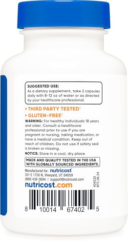Artemisinin 200mg – 120 Cápsulas Vegetarianas | Sem GMO, Sem Glúten | 60 Porções - Nutricost