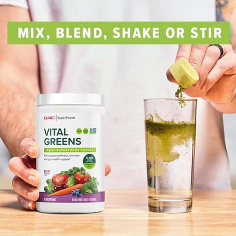 Superfoods Vital Greens – Berry | 30 oz (900 ml) | Superalimentos Essenciais | GNC - GNC