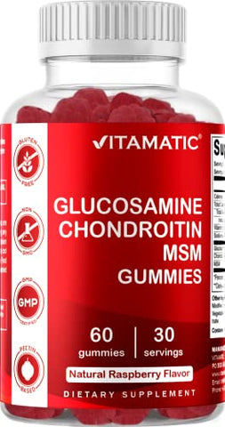 Gomas de Glucosamina e Condroitina com MSM – Embalagem com 2 – 60 gomas - Vitamatic
