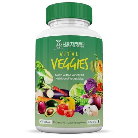 Justified Laboratories - (Set de 2) Suplemento Vital de Frutas e Legumes Vermelho – 100g