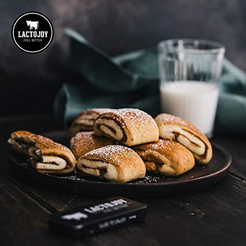 80 Comprimidos de Lactase I Enzimas Poderosas para Intolerância à Lactose I Lactase Ultra Pura para Melhor Digestão I Sem Dióxido de Silício, Sem Sabores Artificiais I Marca LactoJoy - LactoJoy