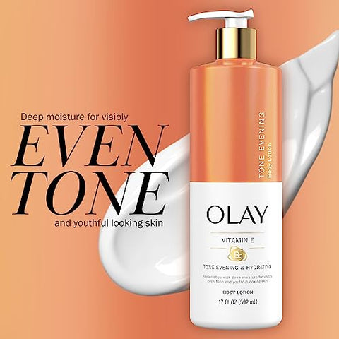 Loção Corporal Hidratante e Uniformizadora de Tons, Hidratação Profunda, 500ml (Pacote com 4 unidades) - Olay