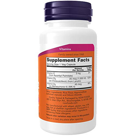 NOW - Now Foods Vitamina D-3 – Fortaleça sua saúde com a melhor vitamina D-3 em cápsulas de 1000 UI