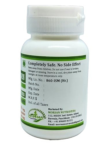 Morsan Nutraveda - Cápsulas de Espinheiro Marítimo (Hippophae Rhamnoides) para Homens e Mulheres | Suplemento Herbal Natural | 500 mg por Porção | 60 Cápsulas Vegetais | Extrato Puro de Espinheiro Marítimo (2…)